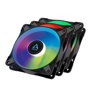 ARCTIC P12 PWM PST A-RGB 120mm Black 3-Pack