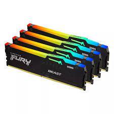 Kingston FURY Beast RGB 64GB (4x16GB) DDR5, 6000MHz, CL40