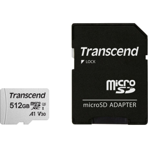 MEMORY MICRO SDXC 512GB W/A/TS512GUSD300S-A TRANSCEND