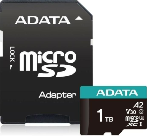 MEMORY MICRO SDXC 1TB W/AD./AUSDX1TUI3V30SA2-RA1 ADATA