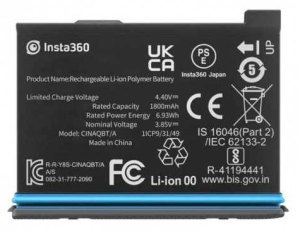 ACTION CAM ACC BATTERY /X3/CINAQBT/A INSTA360