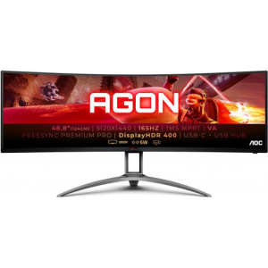 AOC AG493UCX2 Curved Gaming LCD Monitor 48.8'', 5120x1440, 165Hz