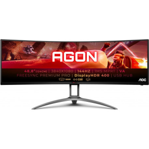 AOC AG493QCX Curved Gaming LCD Monitor 48.8''. 3840x1080, 144Hz
