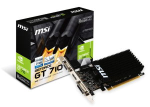 MSI NVIDIA GeForce GT710 2GB GDDR3, LowProfile