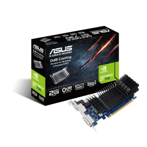 Asus NVIDIA GeForce GT 730 2GB GDDR5, LowProfile, Fanless