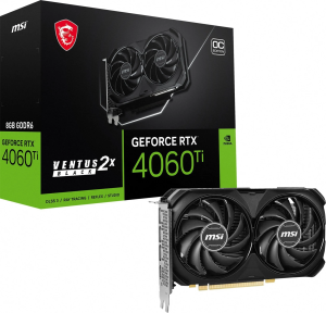MSI NVIDIA GeForce RTX 4060 Ti Ventus 2X Black OC 16GB GDDR6
