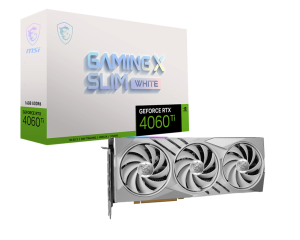 MSI NVIDIA GeForce RTX 4060 Ti Gaming X Slim White 16GB GDDR6
