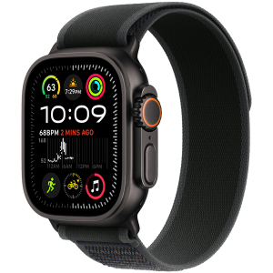 Apple Watch Ultra 2 LTE 49mm Black Titanium Case with Trail Loop (M/L) - Black