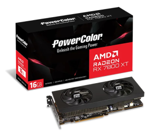 PowerColor AMD Radeon RX 7800 XT (RX7800XT 16G-P) 16GB GDDR6