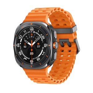 Samsung Galaxy Watch Ultra LTE 47mm Gray Titanium case with Marine Band - Orange