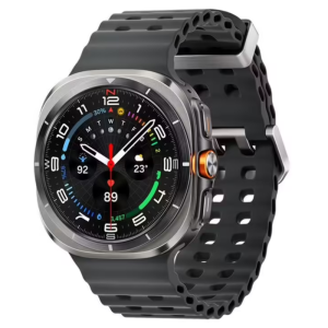 Samsung Galaxy Watch Ultra LTE 47mm Silver Titanium case with Marine Band – Dark Gray