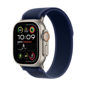 Apple Watch Ultra 2 LTE 49mm Natural Titanium Case with Trail Loop (M/L) - Blue