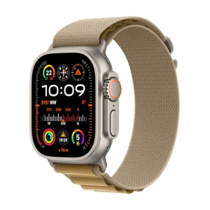 Apple Watch Ultra 2 LTE 49mm Natural Titanium Case with Alpine Loop (L) - Tan