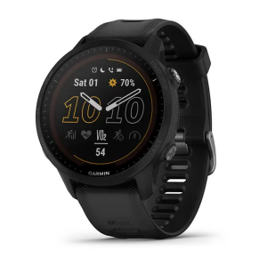 Garmin Forerunner® 955 Solar 47mm Black Case with Silicone Band