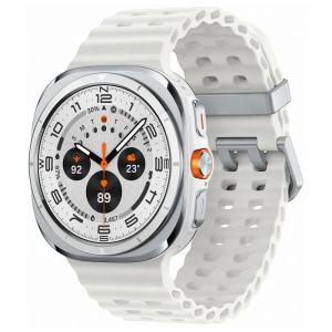 Samsung Galaxy Watch Ultra LTE 47mm White Titanium Case with Marine Band - White